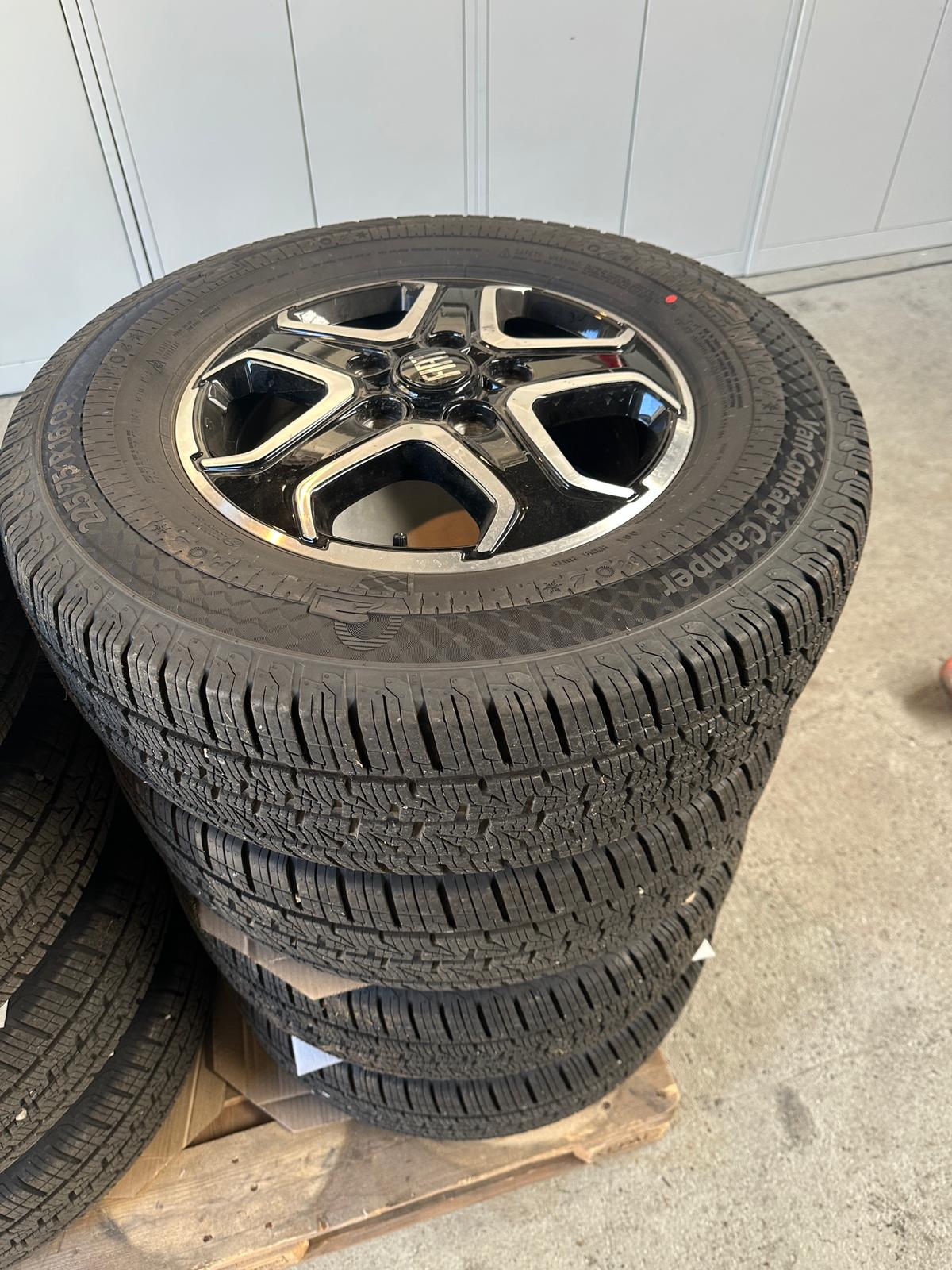 Maxi: 16 Zoll: TF-SIx, 4x Alufelgen, Radsatz, 5x130 FIAT 1399168080 Variante: VC75 = Ganzjahr Conti VanContact Camper CP 225/75 [C,A,73,Alpin] Premium Testsieger  Radsatz 16 Zoll, Alufelgen, inkl.hochwertigen Reifen, 5x130, TF-SI-xA-16